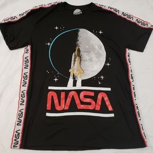 NASA Lunar Space Shuttle Repeating Logo T Shirt